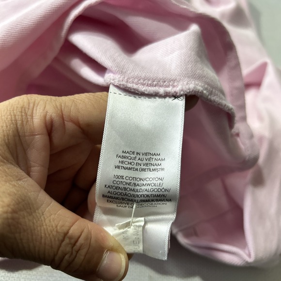 Polo Ralph Lauren Featherweight Mesh Shirt Mens Sz  XL Pink Long Sleeves - Picture 8 of 9